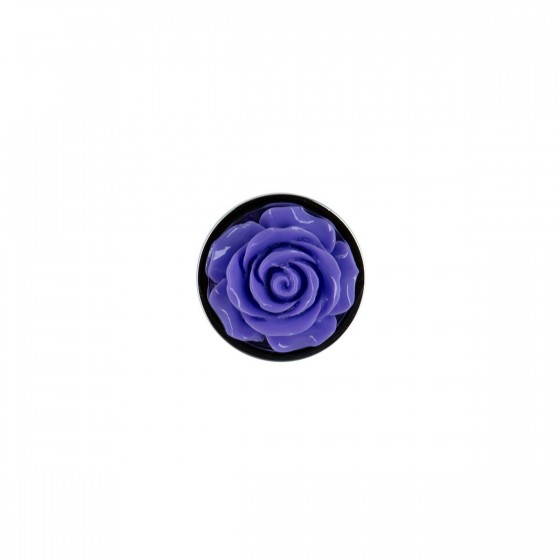 Металлическая анальная пробка Lux Active – Rose Anal Plug – Purple