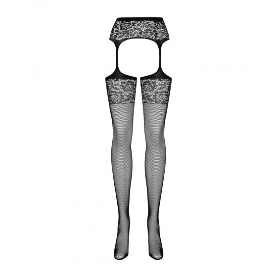 Еротичні панчохи Obsessive Garter stockings S500 black S / M / L