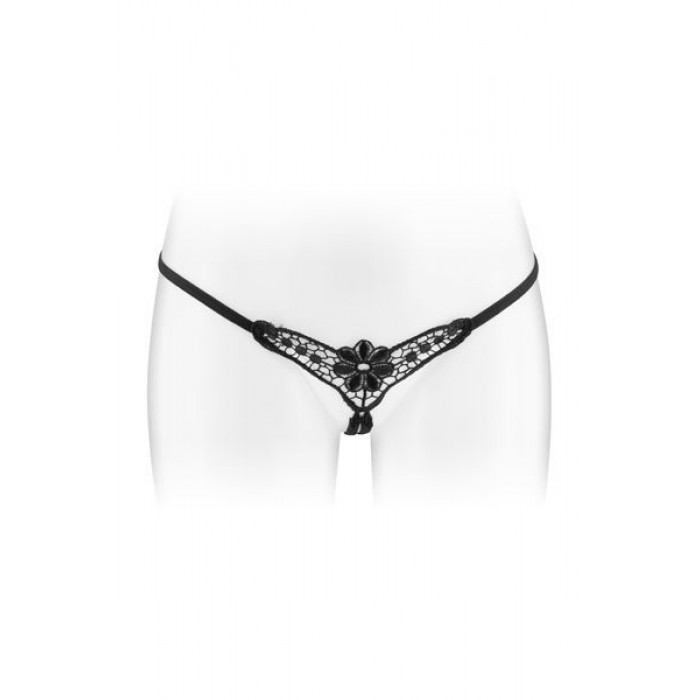 Трусики-стринги з доступом Fashion Secret DANUTA, Чорні