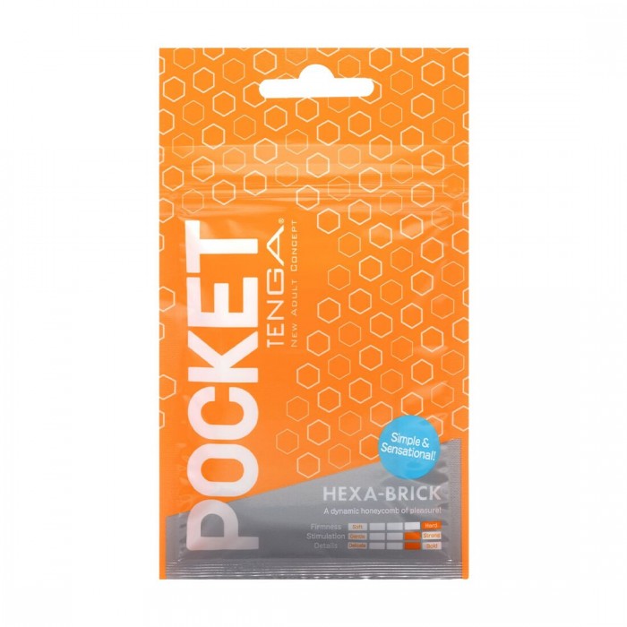 Карманный мастурбатор TENGA Pocket Hexa-Brick