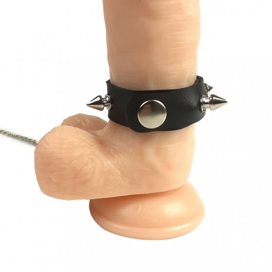 Кольцо для пениса Penis Ring Art of Sex с шипами и поводком