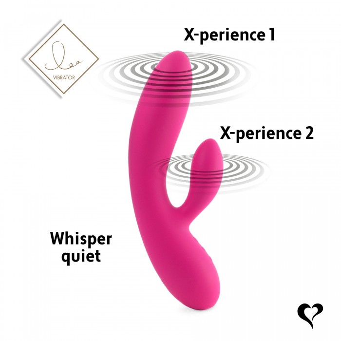 Вібратор кролик FeelzToys Lea Rabbit Vibrator Rubine Red