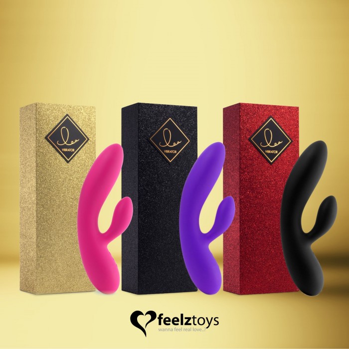 Вібратор кролик FeelzToys Lea Rabbit Vibrator Rubine Red