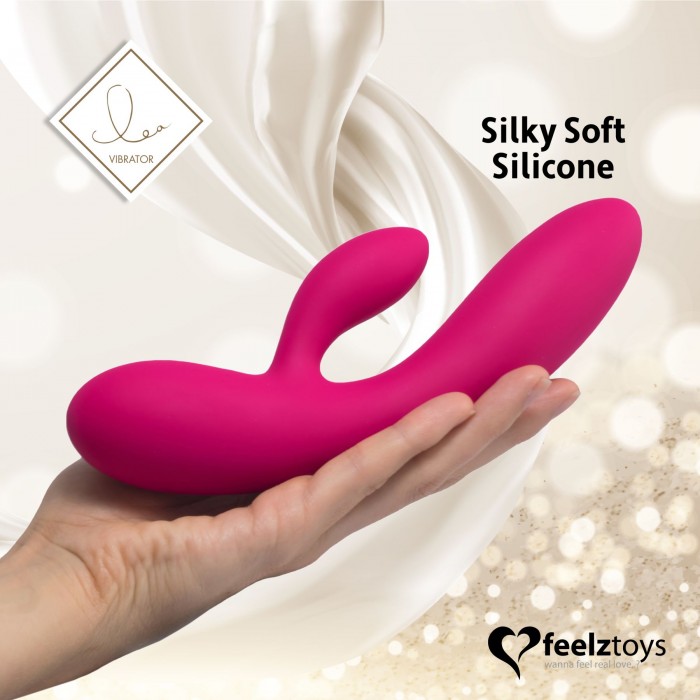 Вібратор кролик FeelzToys Lea Rabbit Vibrator Rubine Red