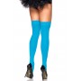 Эротические чулки Leg Avenue Opaque Nylon Thigh Highs OS Neon Blue