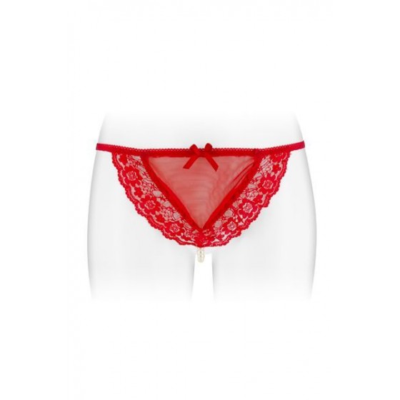 Трусики-стрінги з перловою ниткою Fashion Secret KATIA Red