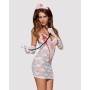 Еротичне плаття медсестри Obsessive Medica dress 5 pcs costume L / XL