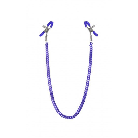 Затискачі для сосків з ланцюжком Feral Feelings - Nipple clamps Classic, фіолетовий