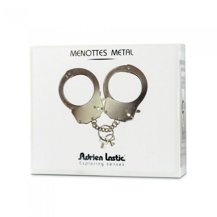 Наручники металеві Adrien Lastic Handcuffs Metallic (поліцейські)