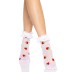 Сексуальні шкарпетки Leg Avenue Strawberry ruffle top anklets