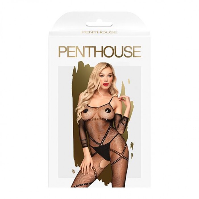 Эротический бодистокинг Penthouse - Under Arrest Black XL