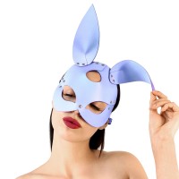 Кожаная маска Зайки Art of Sex - Bunny mask, цвет Лавандовый