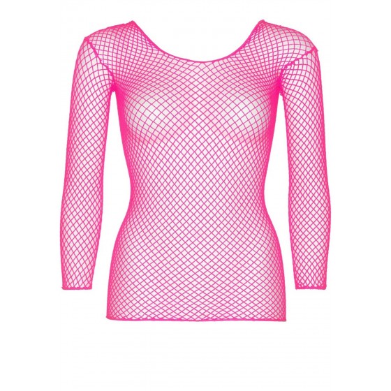 Эротический топ Leg Avenue Long Sleeves T-Shirts Neon Pink One Size
