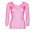 Эротический топ Leg Avenue Long Sleeves T-Shirts Neon Pink One Size