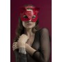 Маска кішечки Feral Feelings - Catwoman Mask, червона