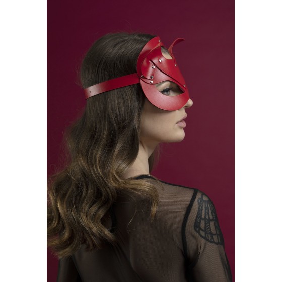 Маска кошечки Feral Feelings - Catwoman Mask, красная