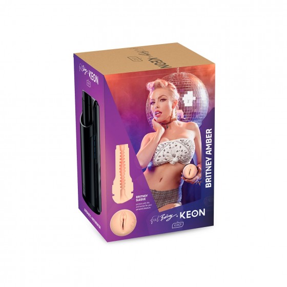 Интерактивная секс-машина Kiiroo Keon Kombo Set с мастурбатором Feel Britney Amber