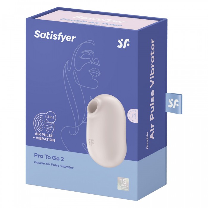 Вакуумний стимулятор Satisfyer Pro To Go 2 Beige