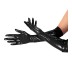 Глянцеві вінілові рукавички Art of Sex-Lora, розмір S, Колір Чорний