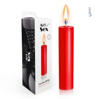 Червона свічка воскова Art of Sex size M 15 см низькотемпературна