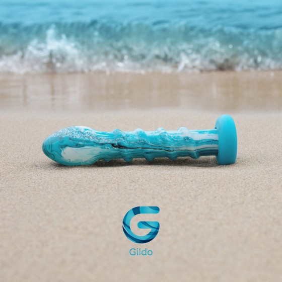 Стеклянный дилдо Gildo - Ocean Wave Glass Dildo