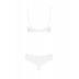 Комплект жіночої нижньої білизни Obsessive alabastra 2-pcs set S / M