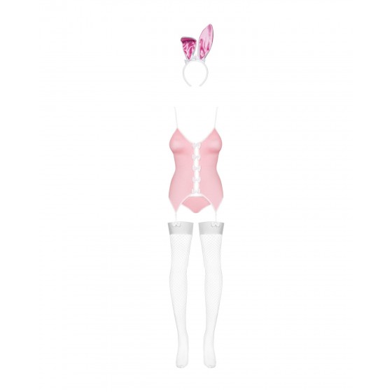 Еротичний костюм зайчика Obsessive Bunny suit 4 pcs Costume pink S / M
