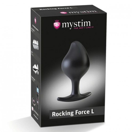 Силиконовая анальная пробка Mystim Rocking Force L для электростимулятора
