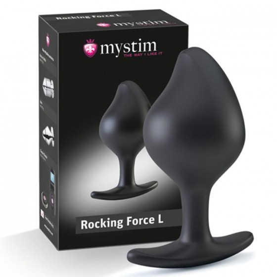 Силиконовая анальная пробка Mystim Rocking Force L для электростимулятора