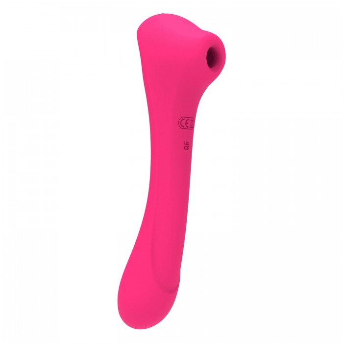 Вібратор і вакуумний кліторальний стимулятор Alive New Midnight Quiver MagentaPink