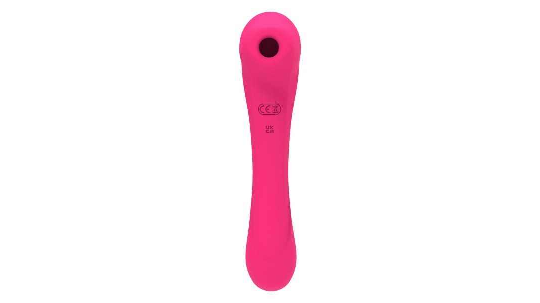 Вібратор і вакуумний кліторальний стимулятор Alive New Midnight Quiver MagentaPink