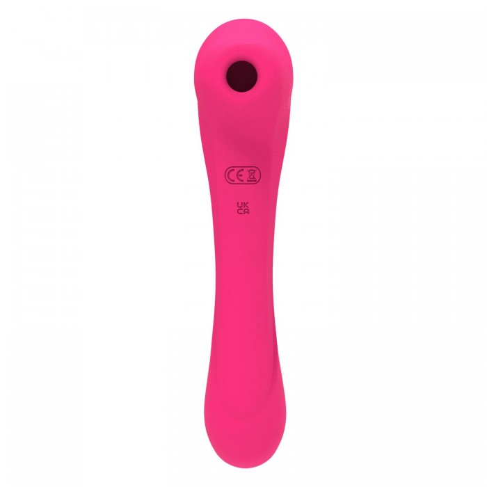 Вібратор і вакуумний кліторальний стимулятор Alive New Midnight Quiver MagentaPink