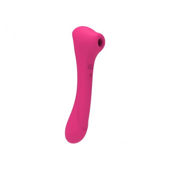 Вібратор і вакуумний кліторальний стимулятор Alive New Midnight Quiver MagentaPink