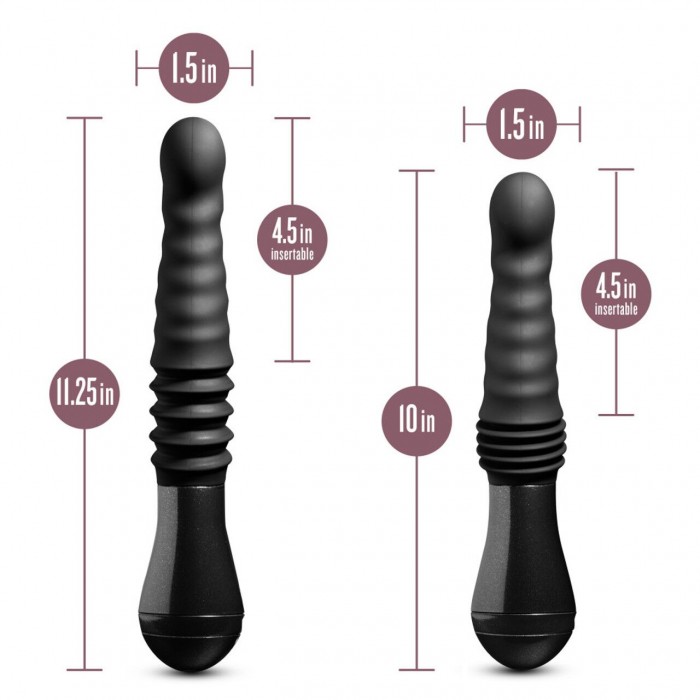 Вібратор пульсатор Temptasia by Blush - Lazarus Thrusting Dildo - Black