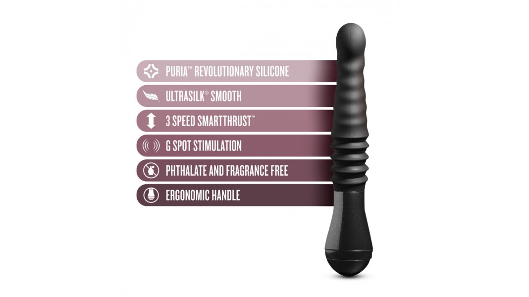 Вібратор пульсатор Temptasia by Blush - Lazarus Thrusting Dildo - Black