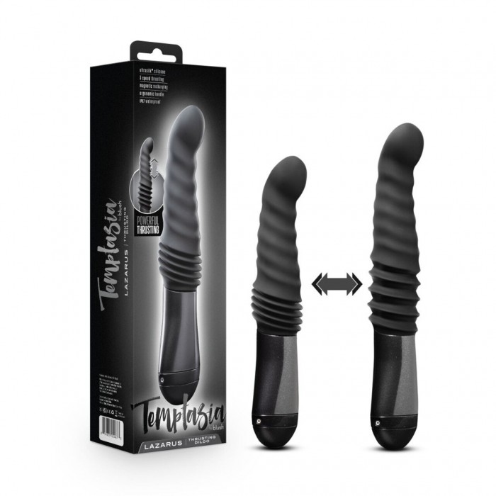 Вібратор пульсатор Temptasia by Blush - Lazarus Thrusting Dildo - Black