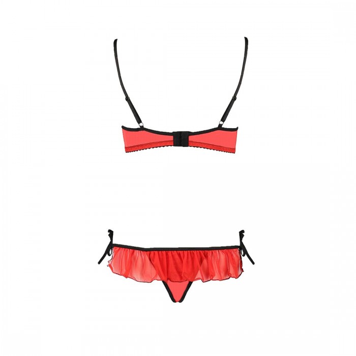 Комплект жіночої білизни Passion Exclusive CHERRY SET OpenBra, розмір L/XL, Червоний