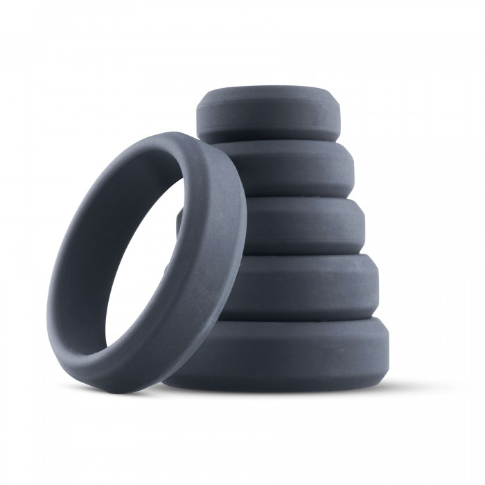 Набір ерекційних кілець Boners 6-Piece Cock Ring Set, 6 розмірів