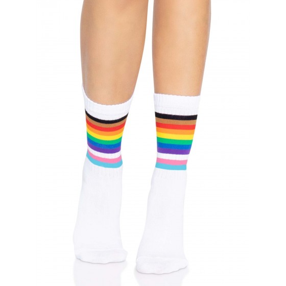 Сексуальні шкарпетки Leg Avenue Pride crew socks Rainbow