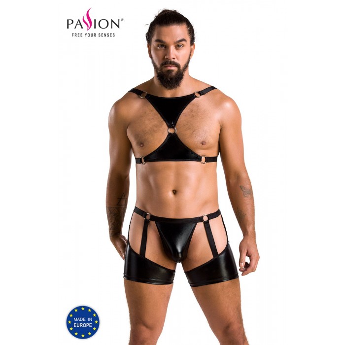 Комплект эротического мужского белья Passion 047 SET JOHN, размер XXL/XXXL, Черный