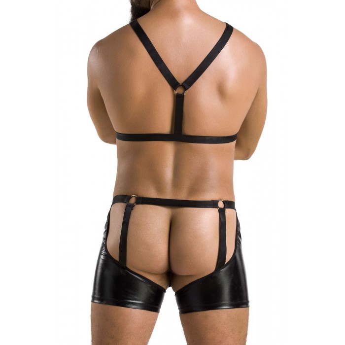 Комплект эротического мужского белья Passion 047 SET JOHN, размер XXL/XXXL, Черный