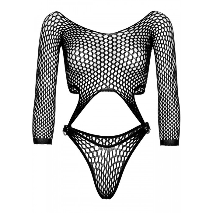 Эротическое боди Leg Avenue Top с T-образной спинкой, черное