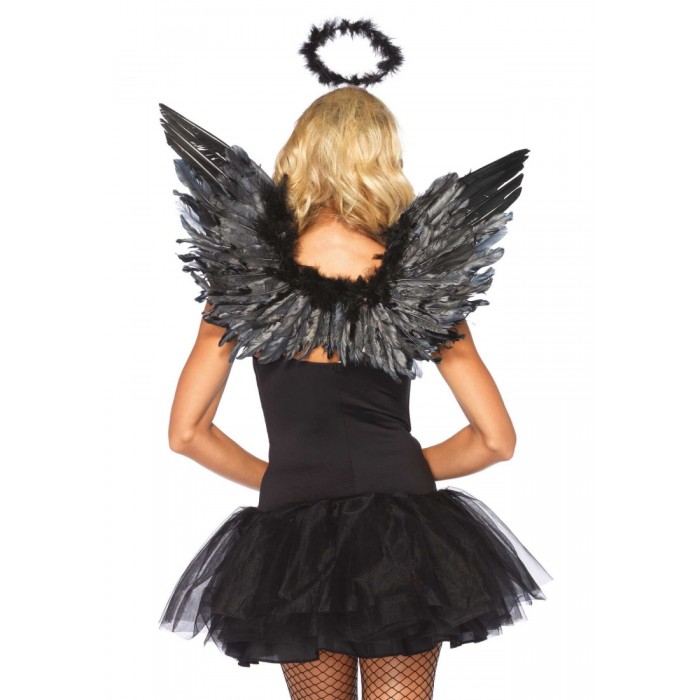 Еротичний костюм чорного ангела Leg Avenue Angel Accessory Kit