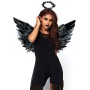 Еротичний костюм чорного ангела Leg Avenue Angel Accessory Kit Black