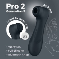 Satisfyer Pro 2 Generation 3 with Liquid Air Connect App Dark Grey