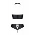 Комплект з еко-шкіри Nancy Bikini black 6XL / 7XL-Passion