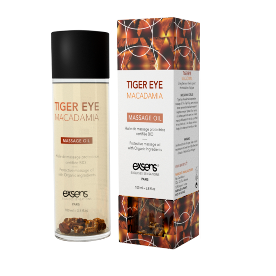 Масажне масло EXSENS Tiger Eye Macadamia (захист з тигровим оком) 100мл