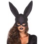 Эротическая маска кролика Leg Avenue Glitter masquerade rabbit mask Black