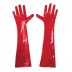 Глянцеві вінілові рукавички Art of Sex-Lora, розмір м, Колір Червоний