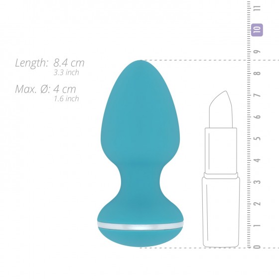 Анальная вибропробка Cala Azul - Blanca Vibrating anal plug